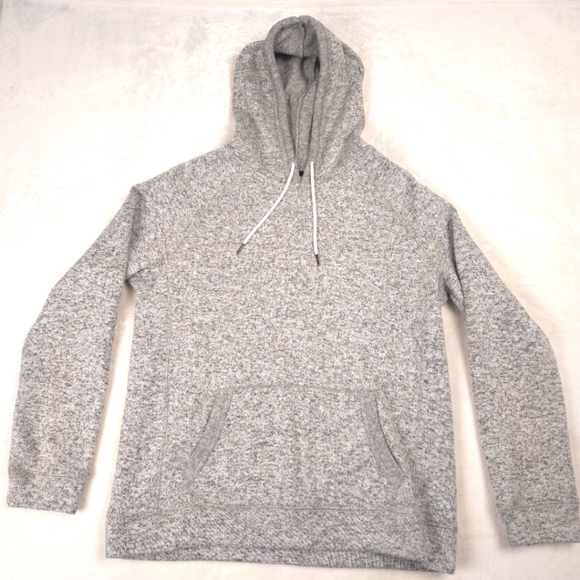 BKE Gerald Sweater Knit Hoodie Heather Gray Mens Size Large - Picture 1 of 10